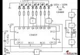 由CD4015组成的LED动感闪烁灯电路电路图