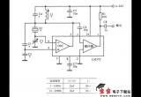 用双运放LM375构成射频晶体振荡器电路图