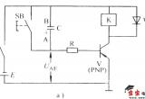 单管延时释放继电器电路电路图