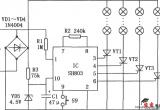 用SH803构成的彩灯控制电路电路图