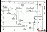 警报器控制键盘电路电路图