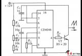 用CD4046组成的斜波发生器电路图
