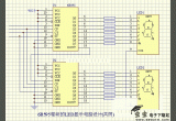 LED-6B595驱动的LED显示电路设计（共阴）电路图
