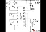 由SGZ07声、光报警集成电路构成控制报警电路电路图