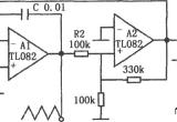 TL082构成的简单的三角波和方波产生电路电路图