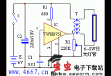 简单直流日光灯电路图(输入6V,可带6-8W灯管)和电子驱蚊器电路图