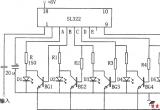 SL322构成的可伸缩、光点显示的电平指示器电路图