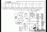用数码管显示时间的石英钟电路图