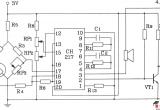 CH217单片瓦斯、煤气检测报警集成电路构成的瓦斯、煤气检测报警电路图