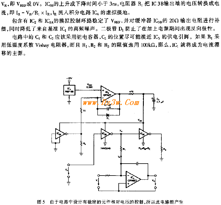 产生精密电流脉冲的 CMO电路图