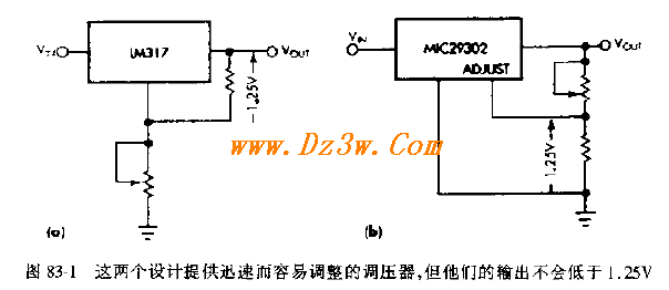 LM317等稳压器组成的0V-电路图