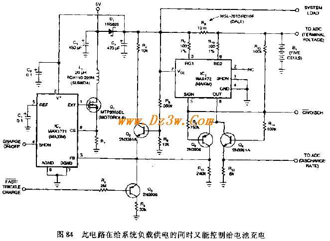 可同时供电,充电稳压电源电路图