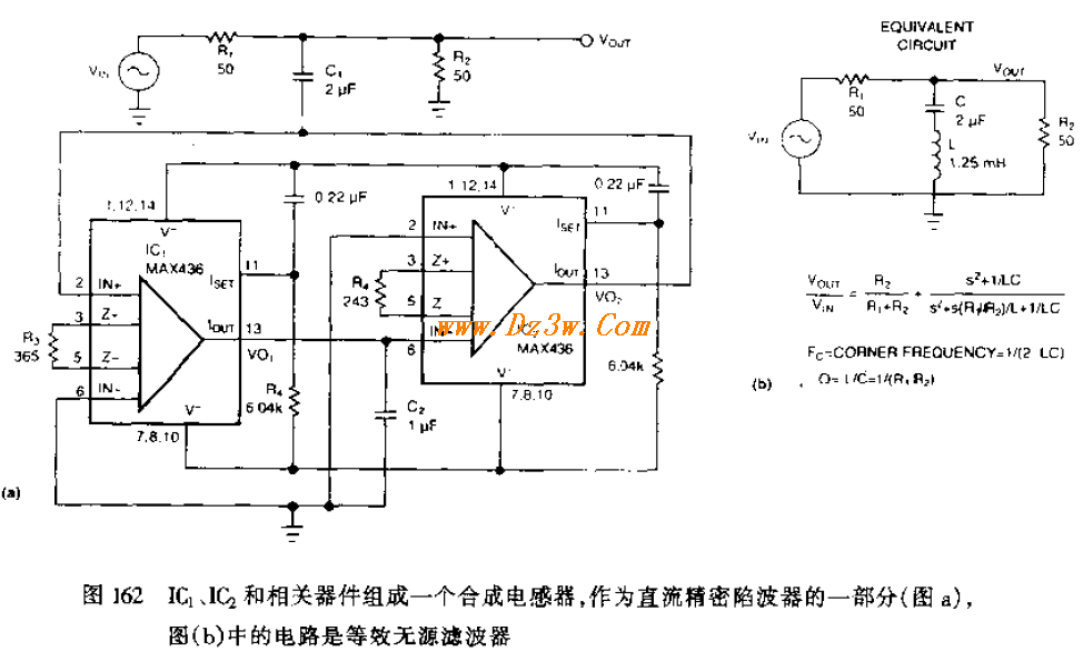 达到直流精度的陷波滤波电路图