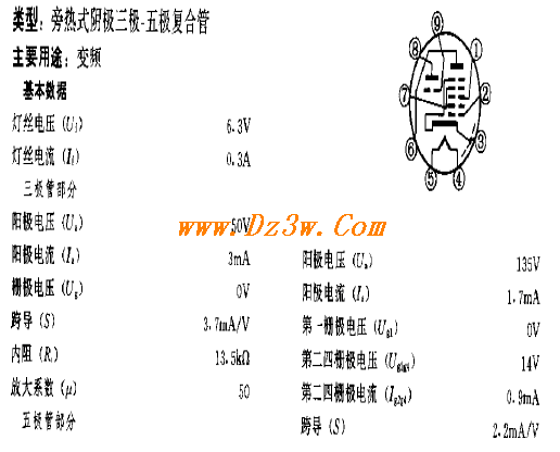 6JX8a href=http://www.dz3w.com/info/tube/ target=_blank class=infotextkeya href=http://www.dz3w.com/component/tube/tubeindex.htm target=_blank class=infotextkey电子管/a参数/a