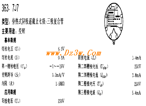 7J7a href=http://www.dz3w.com/info/tube/ target=_blank class=infotextkeya href=http://www.dz3w.com/component/tube/tubeindex.htm target=_blank class=infotextkey电子管/a参数/a