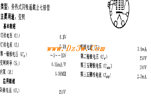 6A7a href=http://www.dz3w.com/info/tube/ target=_blank class=infotextkeya href=http://www.dz3w.com/component/tube/tubeindex.htm target=_blank class=infotextkey电子管/a参数/a