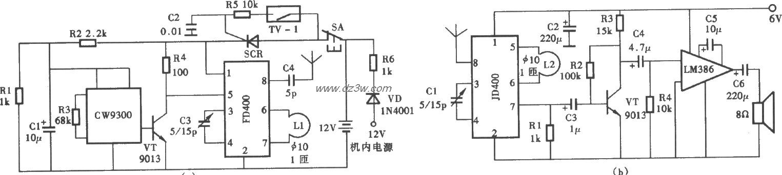 贵重家电防盗报警器电路电路图