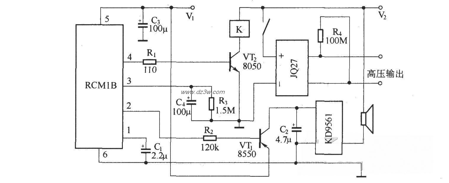 物品防遗失报警器(RCMlA电路图