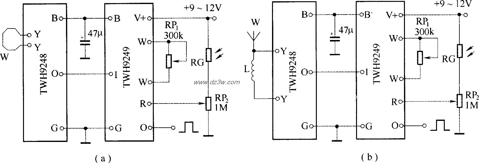 TWH9248／TWH9249构成的电路图