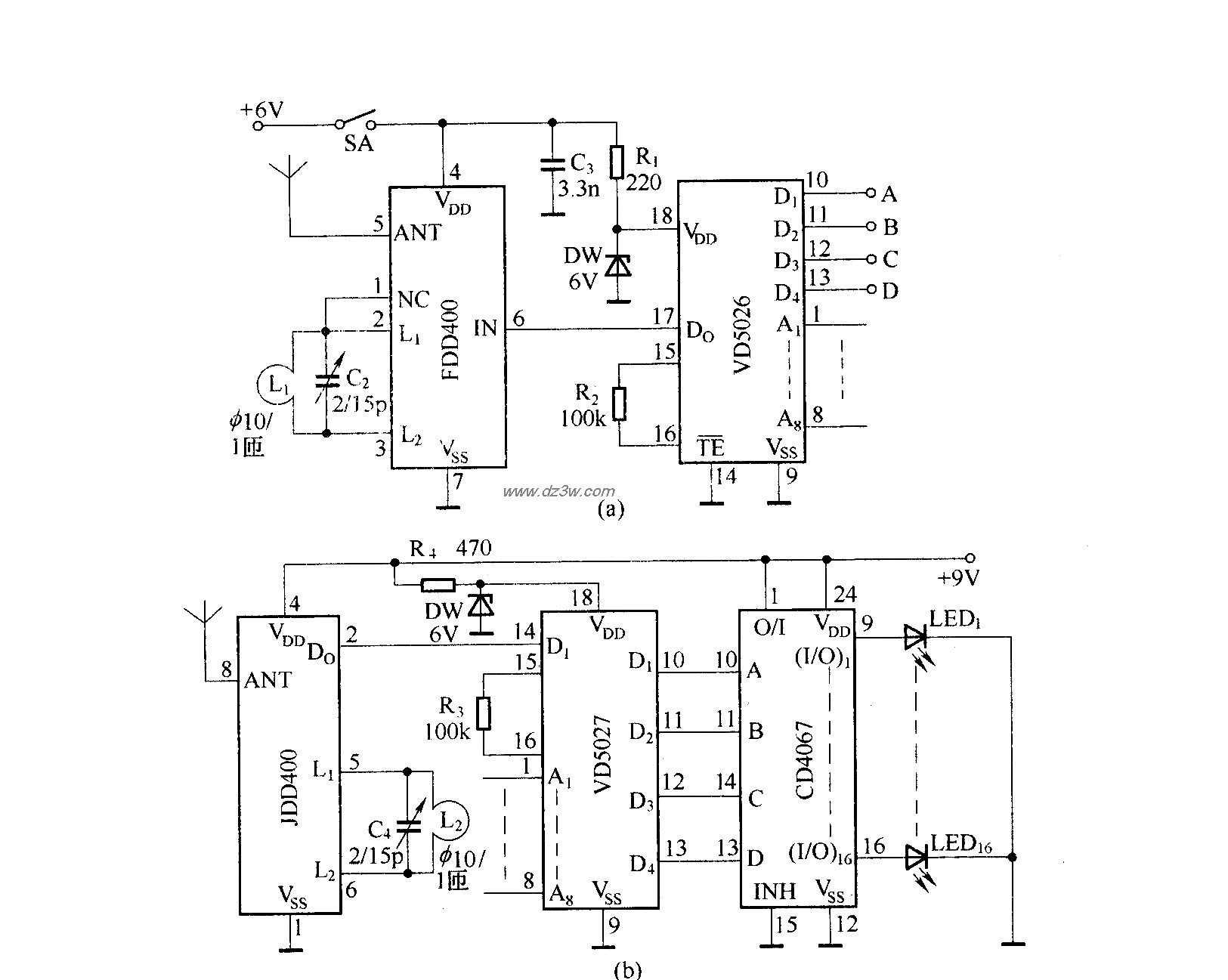 由FDD400／JDD400组成的电路图