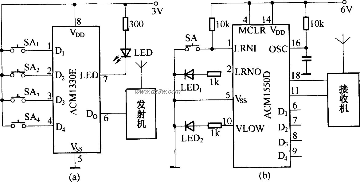 ACMl330E／1550D在无线电电路图