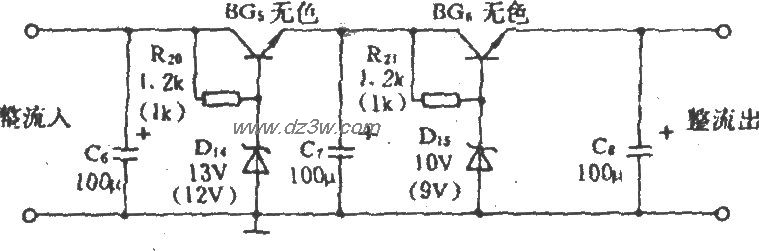 SHF-1型遥控保安防盗报警电路图