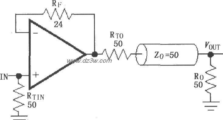 由MAX4450／4451构成的单电路图