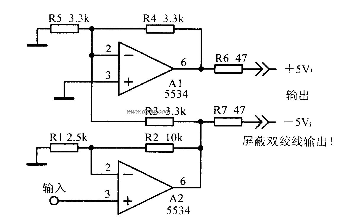 差动线路驱动器电路图