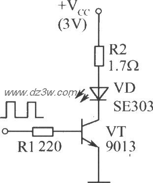 单只红外发光二极管的驱电路图