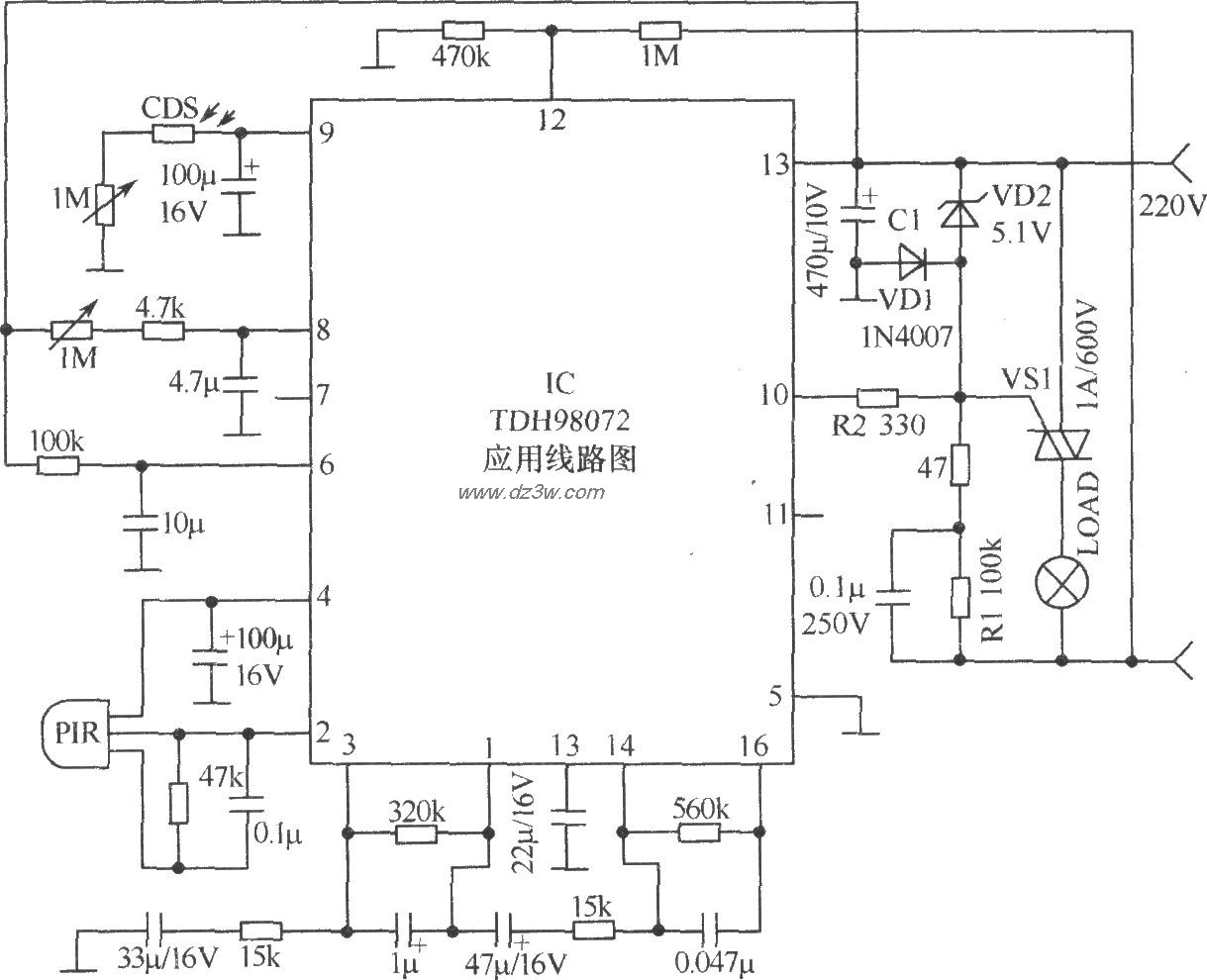 晶闸管驱动电路电路图