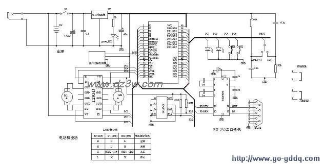 用L293组成的电机驱动电电路图