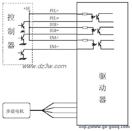 三相步进电机在单片机的电路图