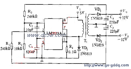用LMA3578A做RS232线路电电路图