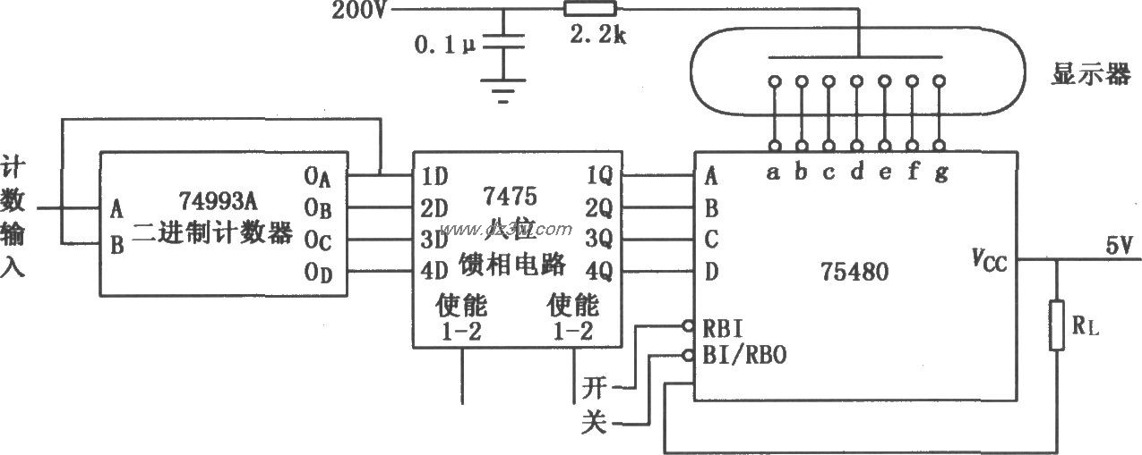 SN75480高压七段译码器/电路图