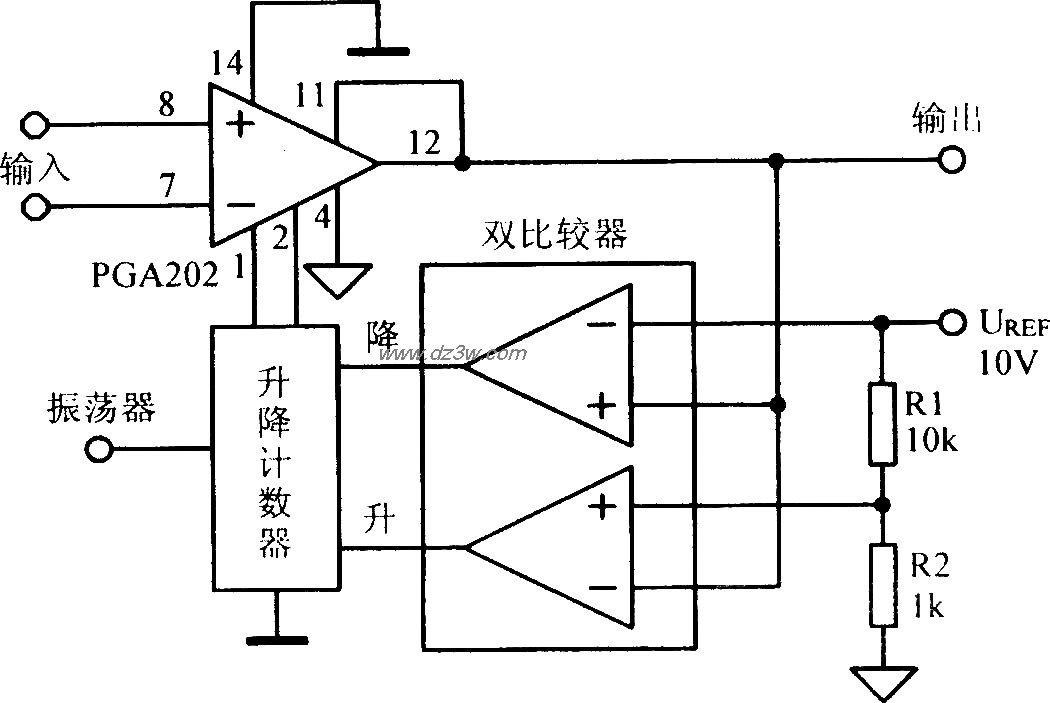 自动增益控制放大电路电路图