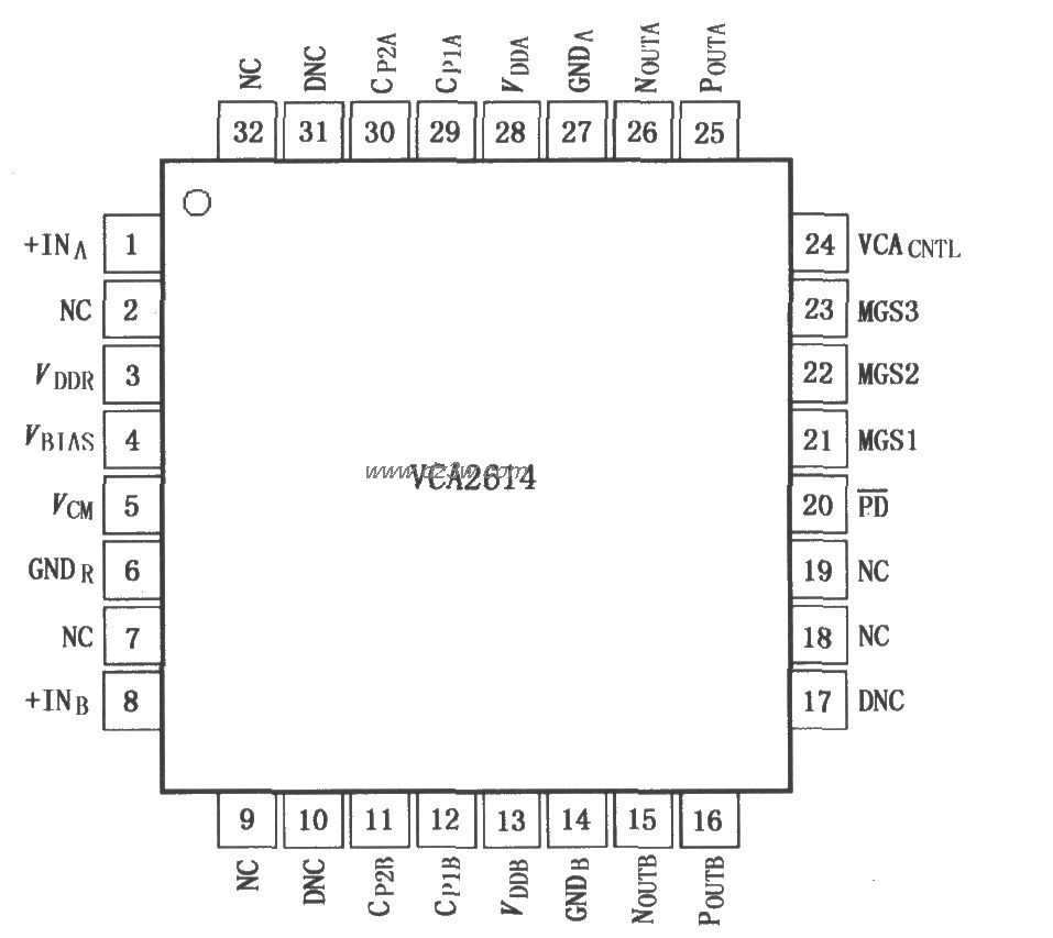 具有输入缓冲放大的可变电路图