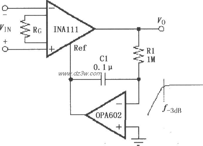 INA111构成的交流耦合仪电路图