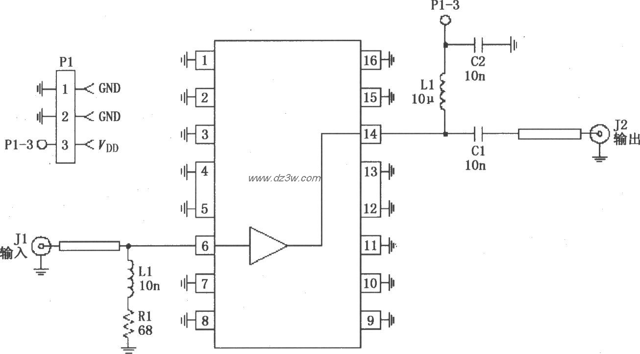 由RF2360构成的5～200MH电路图