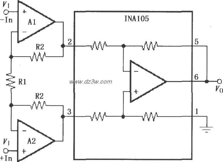 低阻信号源的精密仪表放电路图