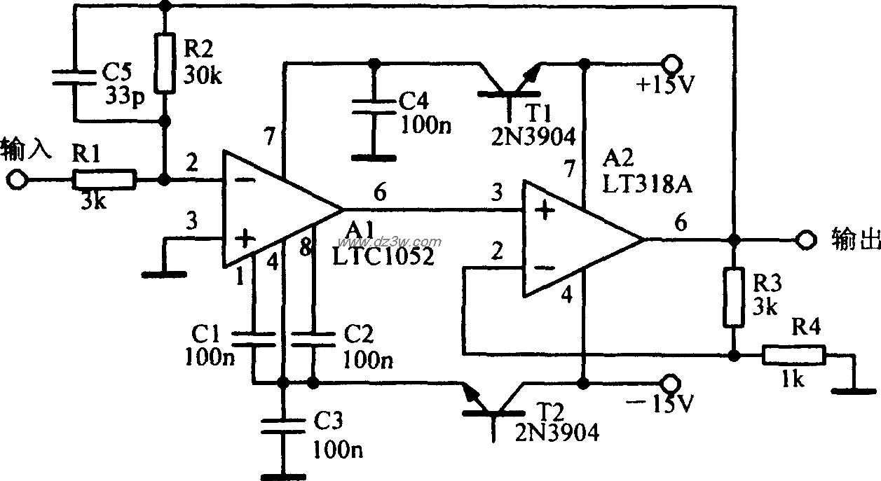 放大电路输出电流和电压电路图
