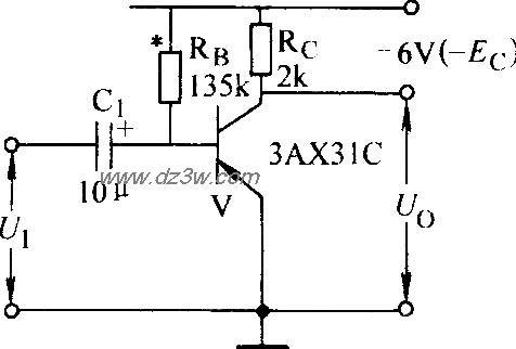 固定偏置放大电路电路图