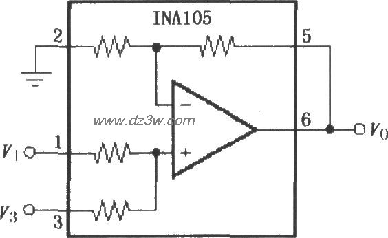 精密加法放大电路(INA10电路图