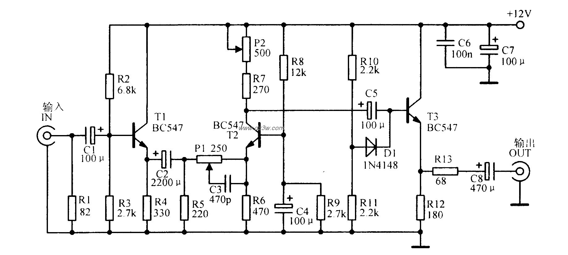 视频增强电路电路图