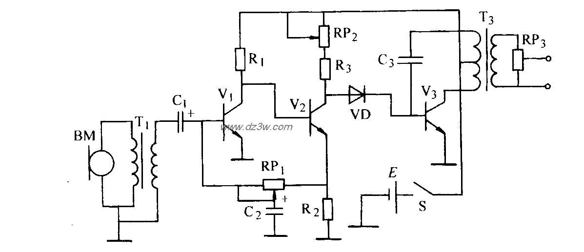 变压器、阻容与直接耦合电路图