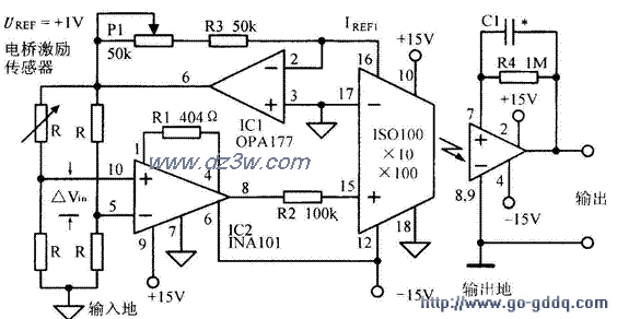 INA101应用电路—精密电电路图