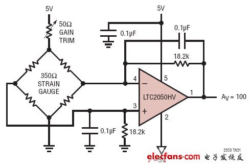 差分桥式放大器电路图电路图