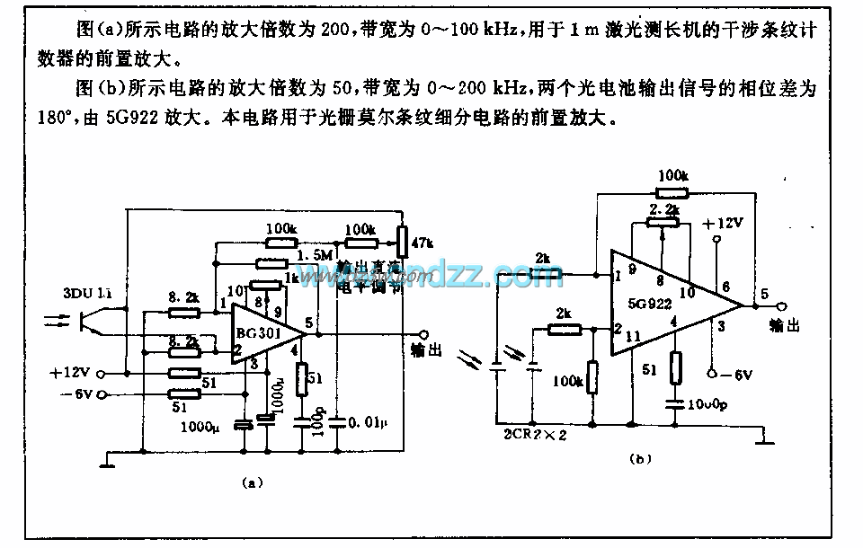 1m激光测长机条纹计数器电路图