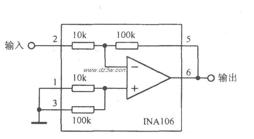 精密反相放大电路电路图