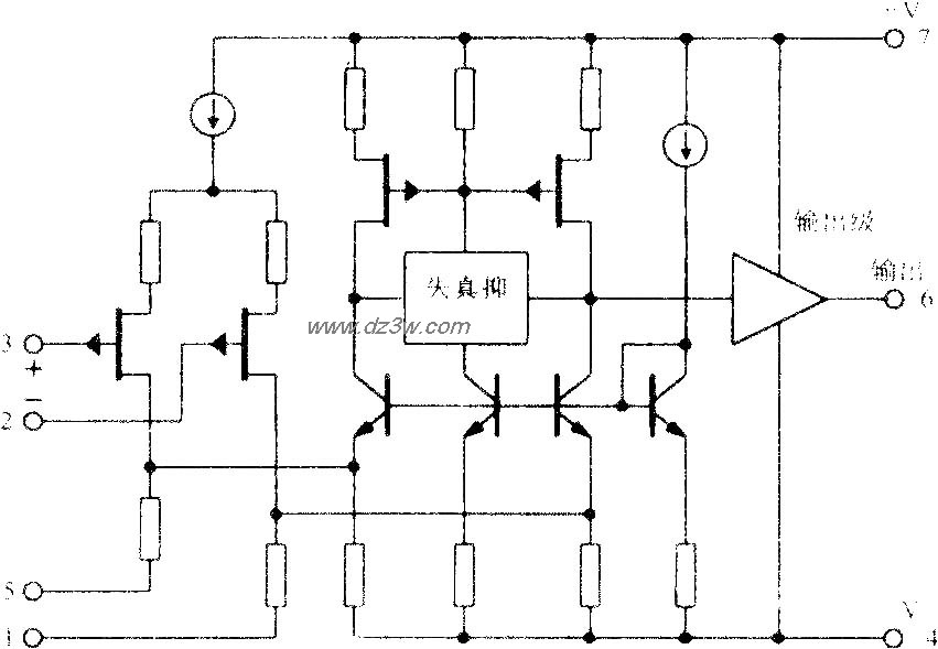 FET输入高保真运算放大电电路图