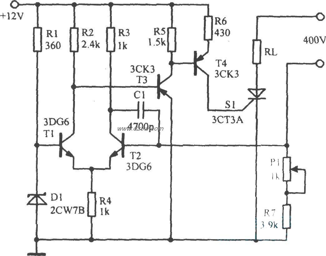 可控硅高压线性放大电路电路图